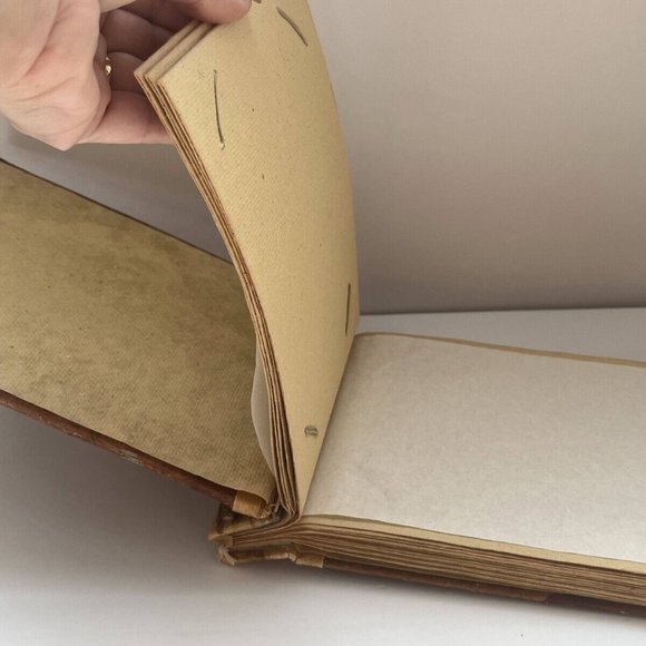 Photo Album Book Made From Leaf's, Stick, Bamboo, String Hand Made Book - Picture 7 of 13